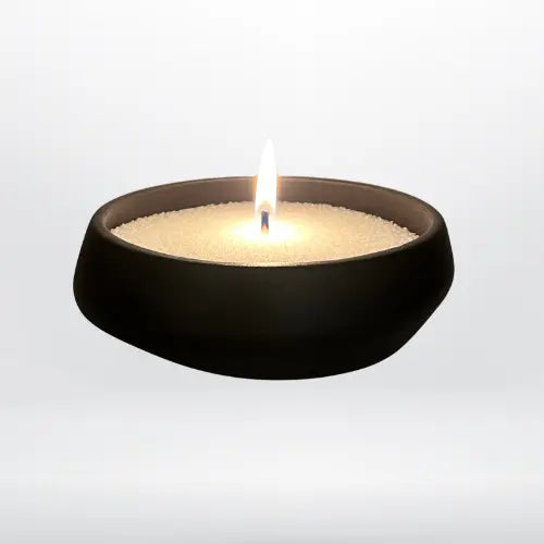 Ania nera– Contenitore in Ceramica per Perle di Cera | Design Elegante e Riutilizzabile