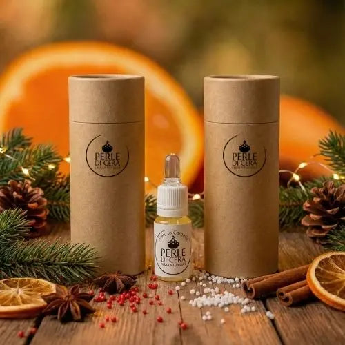 🎄 Bundle Natale – Perle Bianche e Rosse Arancio Cannella