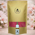 Candela Mandorlo in Fiore con Perle di Cera Rosa