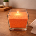 Candela Perel di Cera arancio