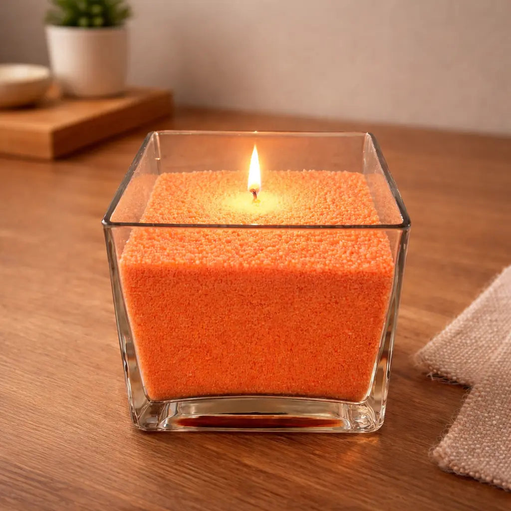 Candela Perel di Cera arancio