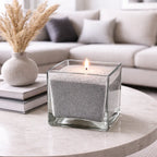Candela Perle di cera Grigio