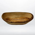 Ciotola ovale in legno artigianale