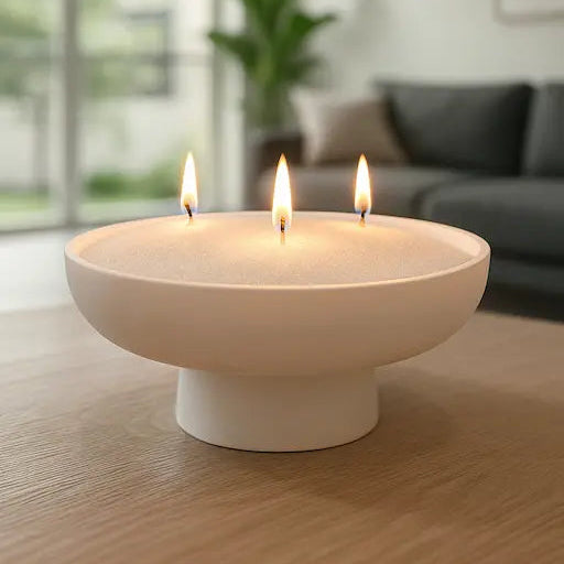 Perle di Cera Bianche in vaso tondo