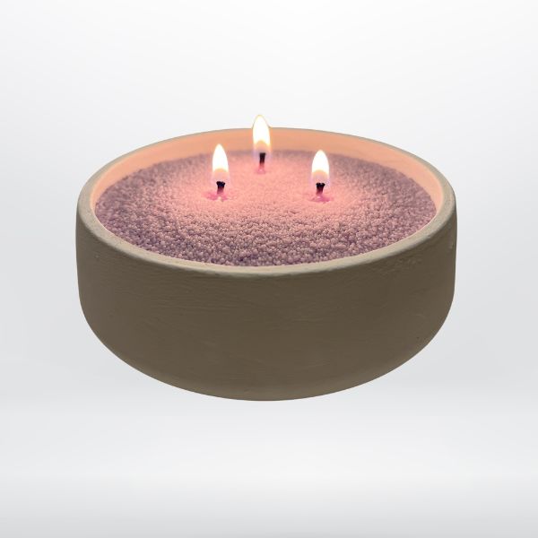 Halo – Vaso Tondo in Cemento Naturale