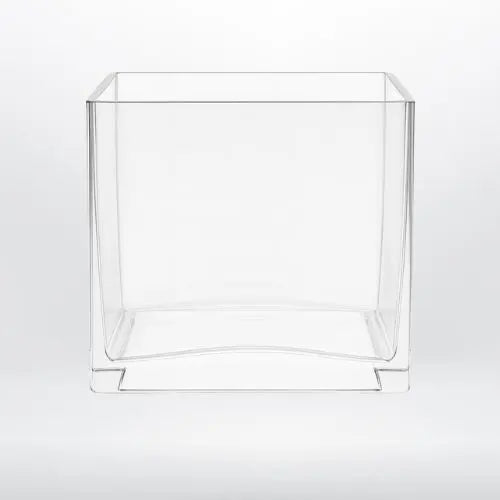 Vaso in vetro “Luce Quadrata” – Contenitore riutilizzabile per candele personalizzate