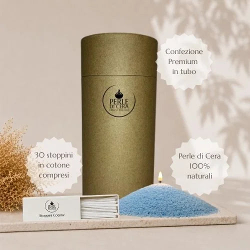 Perle di Cera azzurro Premium