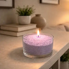 Candela Perle di Cera lilla