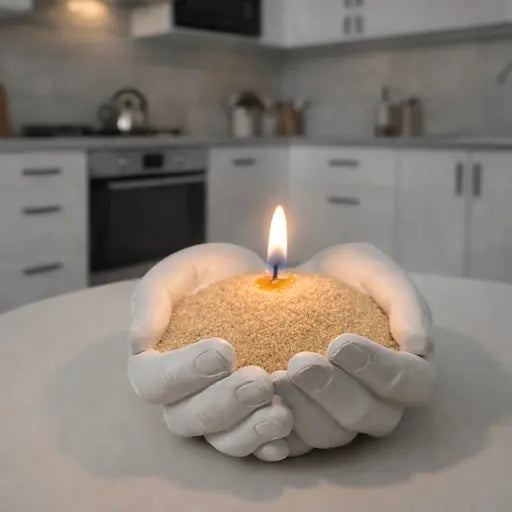 Candela Perle di cera sabbia