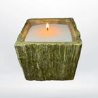 Vaso corteccia con Perle di Cera Bianche