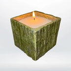 Vaso corteccia con Perle di Cera Bianche lato