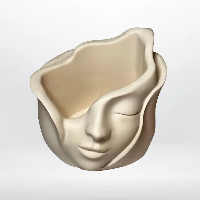 Vaso volto di luce vuoto