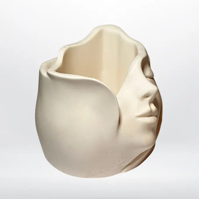 Vaso volto di luce lato