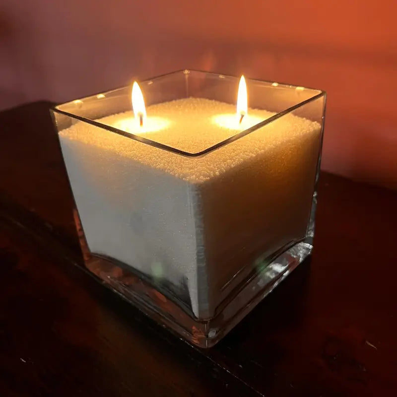 Perle di Cera Bianche vaso cubo