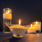 Perle di cera Bianche sfondo Blu