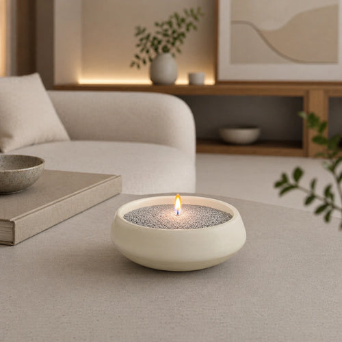 candela Perle di Cera Grigie Aura