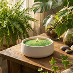 Candela profumata verdi emozioni