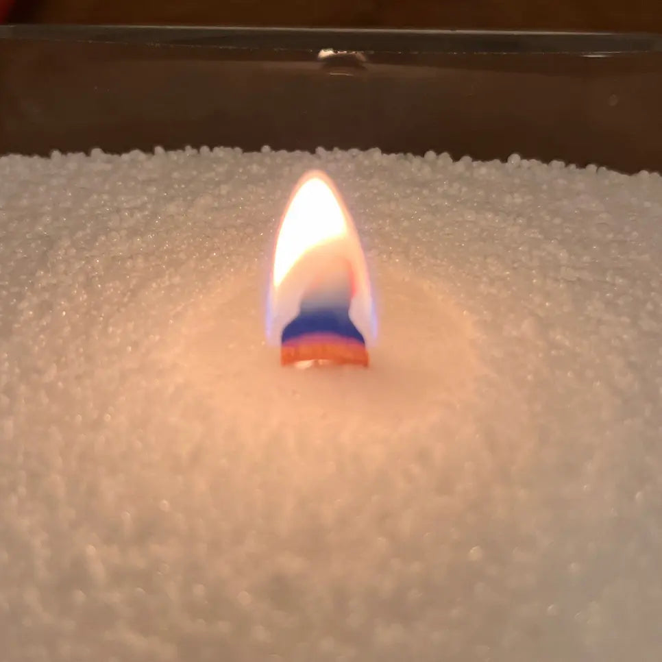 Stoppino legno che brucia