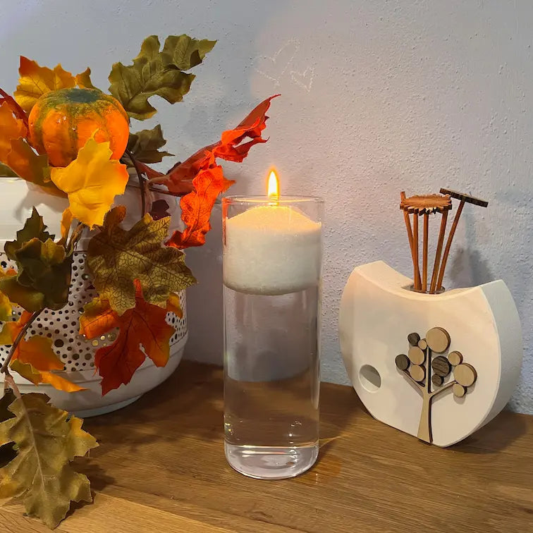 Perle di cera Bianche candela galleggiante