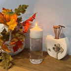 Perle di cera Bianche candela galleggiante